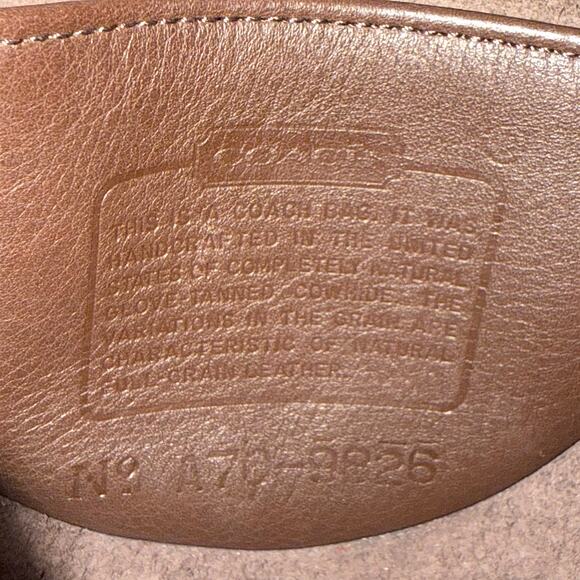 Vintage COACH 9826 Mini Belt Bag Mahogany Brown Leather Turnlock Brass Crossbody - Picture 5 of 12